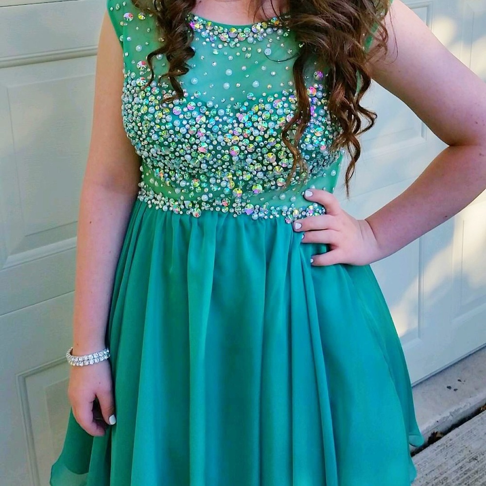 Rhinestone Homecoming/Prom Dress